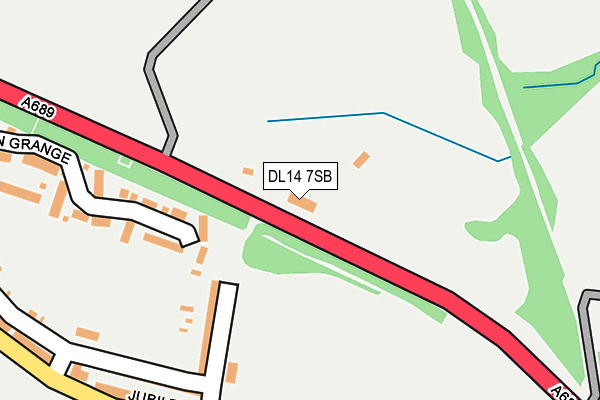 DL14 7SB map - OS OpenMap – Local (Ordnance Survey) DL14 7SB map - OS OpenMap – Local (Ordnance Survey)