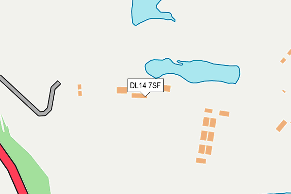 DL14 7SF map - OS OpenMap – Local (Ordnance Survey) DL14 7SF map - OS OpenMap – Local (Ordnance Survey)