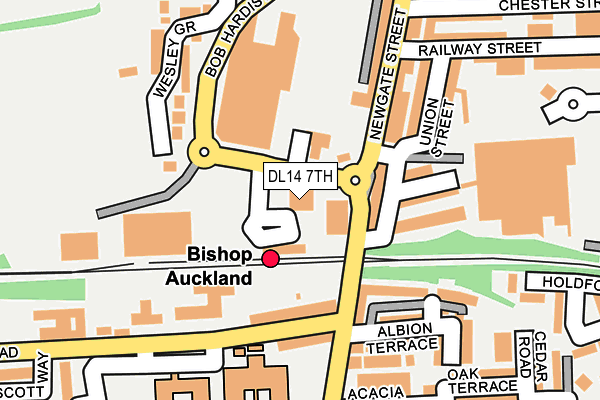 DL14 7TH map - OS OpenMap – Local (Ordnance Survey) DL14 7TH map - OS OpenMap – Local (Ordnance Survey)