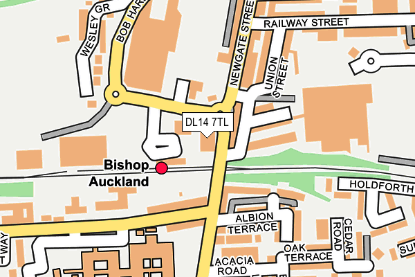 DL14 7TL map - OS OpenMap – Local (Ordnance Survey) DL14 7TL map - OS OpenMap – Local (Ordnance Survey)