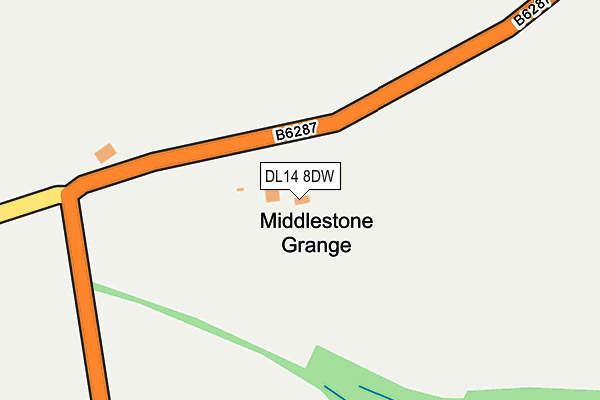 DL14 8DW map - OS OpenMap – Local (Ordnance Survey) DL14 8DW map - OS OpenMap – Local (Ordnance Survey)