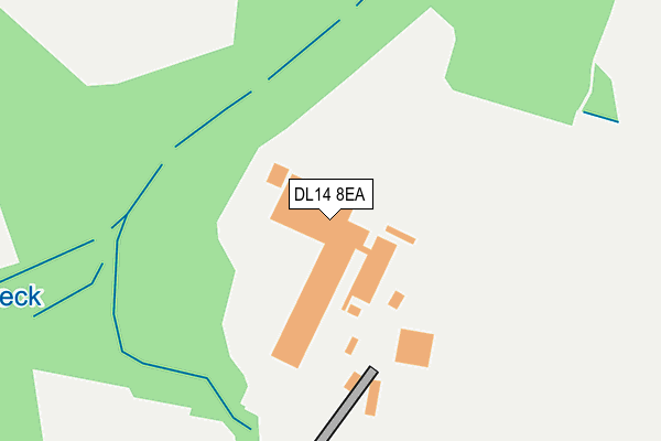 DL14 8EA map - OS OpenMap – Local (Ordnance Survey) DL14 8EA map - OS OpenMap – Local (Ordnance Survey)