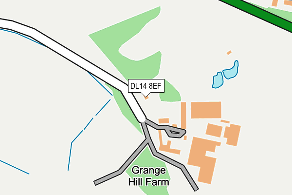 DL14 8EF map - OS OpenMap – Local (Ordnance Survey) DL14 8EF map - OS OpenMap – Local (Ordnance Survey)