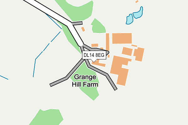 DL14 8EG map - OS OpenMap – Local (Ordnance Survey) DL14 8EG map - OS OpenMap – Local (Ordnance Survey)