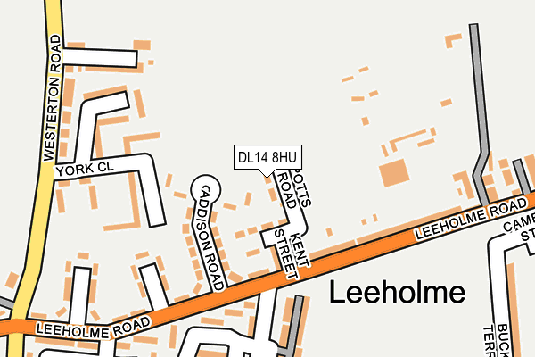DL14 8HU map - OS OpenMap – Local (Ordnance Survey) DL14 8HU map - OS OpenMap – Local (Ordnance Survey)