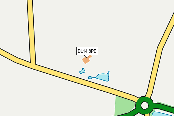 DL14 8PE map - OS OpenMap – Local (Ordnance Survey) DL14 8PE map - OS OpenMap – Local (Ordnance Survey)