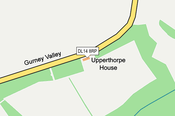 DL14 8RP map - OS OpenMap – Local (Ordnance Survey) DL14 8RP map - OS OpenMap – Local (Ordnance Survey)