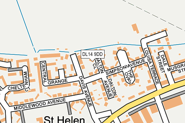 DL14 9DD map - OS OpenMap – Local (Ordnance Survey) DL14 9DD map - OS OpenMap – Local (Ordnance Survey)