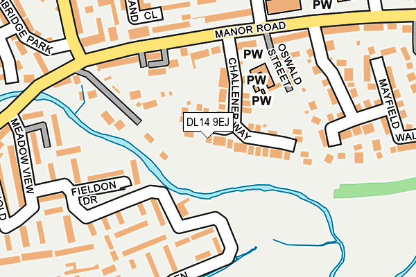 DL14 9EJ map - OS OpenMap – Local (Ordnance Survey) DL14 9EJ map - OS OpenMap – Local (Ordnance Survey)