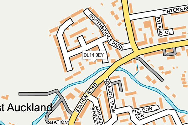 DL14 9EY map - OS OpenMap – Local (Ordnance Survey) DL14 9EY map - OS OpenMap – Local (Ordnance Survey)