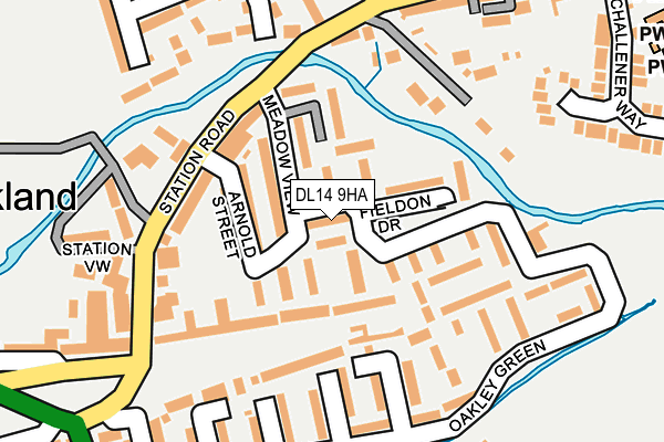 DL14 9HA map - OS OpenMap – Local (Ordnance Survey) DL14 9HA map - OS OpenMap – Local (Ordnance Survey)