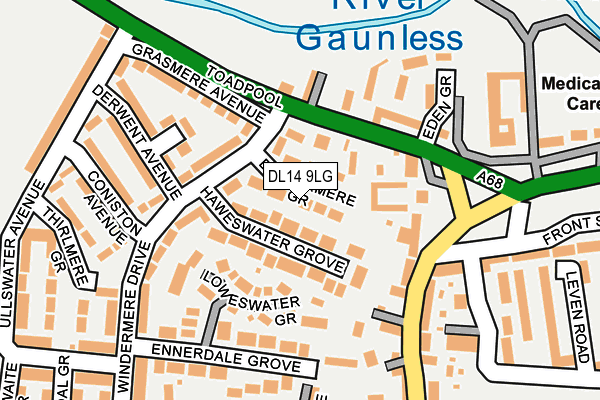DL14 9LG map - OS OpenMap – Local (Ordnance Survey) DL14 9LG map - OS OpenMap – Local (Ordnance Survey)