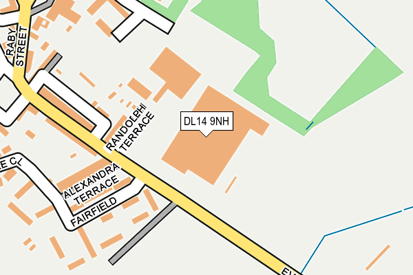 DL14 9NH map - OS OpenMap – Local (Ordnance Survey) DL14 9NH map - OS OpenMap – Local (Ordnance Survey)