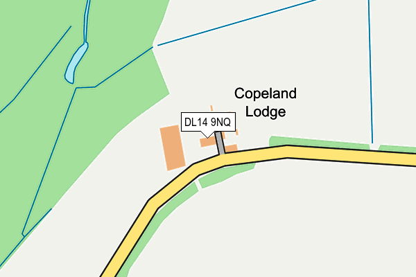 DL14 9NQ map - OS OpenMap – Local (Ordnance Survey) DL14 9NQ map - OS OpenMap – Local (Ordnance Survey)