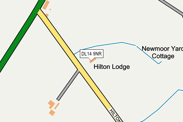 DL14 9NR map - OS OpenMap – Local (Ordnance Survey) DL14 9NR map - OS OpenMap – Local (Ordnance Survey)