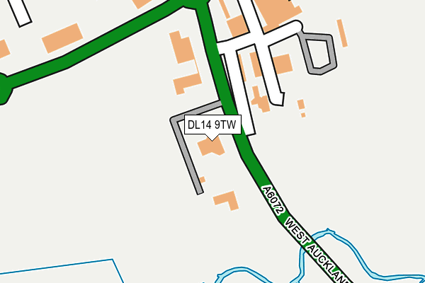 DL14 9TW map - OS OpenMap – Local (Ordnance Survey) DL14 9TW map - OS OpenMap – Local (Ordnance Survey)