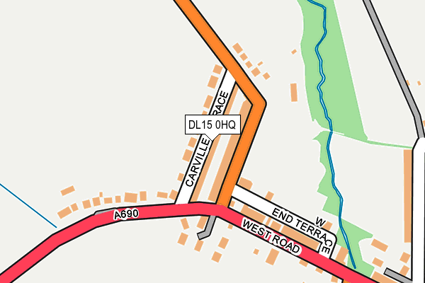 DL15 0HQ map - OS OpenMap – Local (Ordnance Survey) DL15 0HQ map - OS OpenMap – Local (Ordnance Survey)
