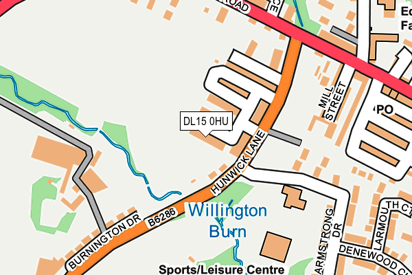DL15 0HU map - OS OpenMap – Local (Ordnance Survey) DL15 0HU map - OS OpenMap – Local (Ordnance Survey)