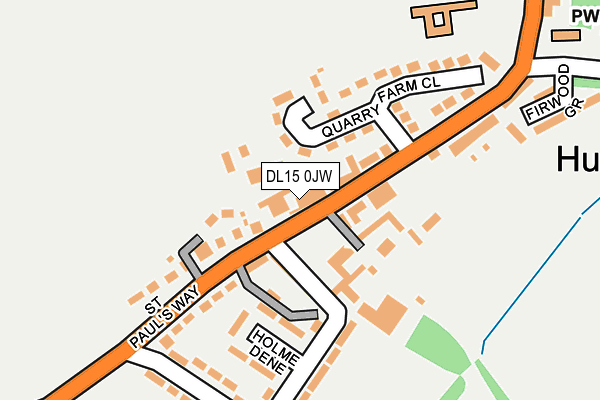 DL15 0JW map - OS OpenMap – Local (Ordnance Survey) DL15 0JW map - OS OpenMap – Local (Ordnance Survey)