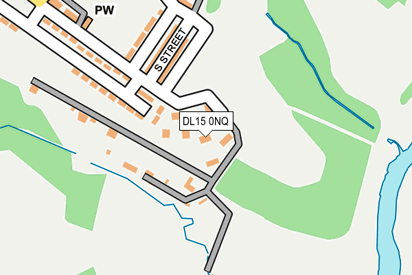 DL15 0NQ map - OS OpenMap – Local (Ordnance Survey) DL15 0NQ map - OS OpenMap – Local (Ordnance Survey)