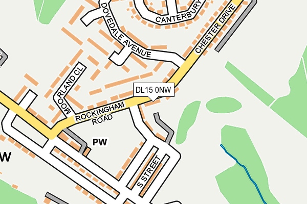 DL15 0NW map - OS OpenMap – Local (Ordnance Survey) DL15 0NW map - OS OpenMap – Local (Ordnance Survey)