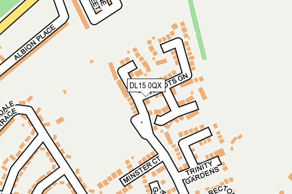 DL15 0QX map - OS OpenMap – Local (Ordnance Survey) DL15 0QX map - OS OpenMap – Local (Ordnance Survey)