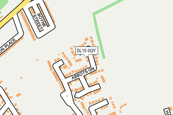 DL15 0QY map - OS OpenMap – Local (Ordnance Survey) DL15 0QY map - OS OpenMap – Local (Ordnance Survey)