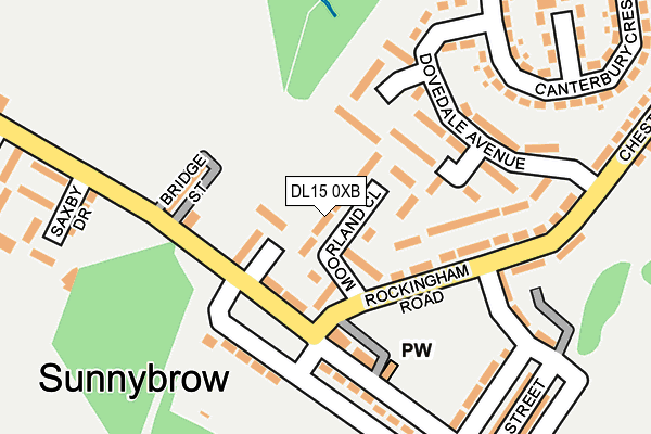 DL15 0XB map - OS OpenMap – Local (Ordnance Survey) DL15 0XB map - OS OpenMap – Local (Ordnance Survey)