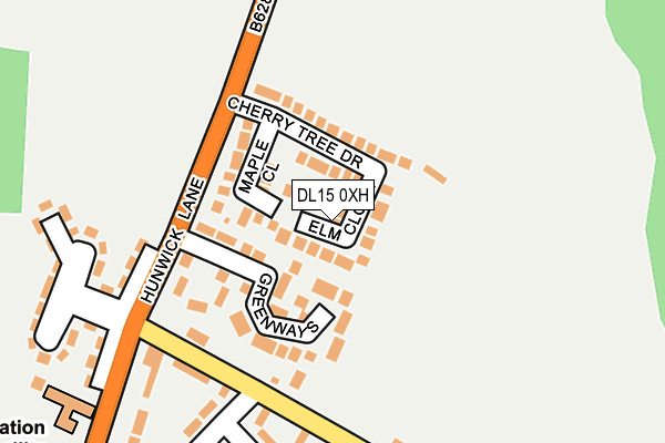 DL15 0XH map - OS OpenMap – Local (Ordnance Survey) DL15 0XH map - OS OpenMap – Local (Ordnance Survey)