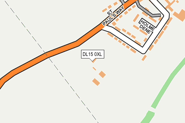 DL15 0XL map - OS OpenMap – Local (Ordnance Survey) DL15 0XL map - OS OpenMap – Local (Ordnance Survey)