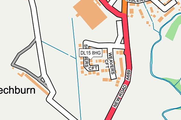 DL15 8HG map - OS OpenMap – Local (Ordnance Survey) DL15 8HG map - OS OpenMap – Local (Ordnance Survey)