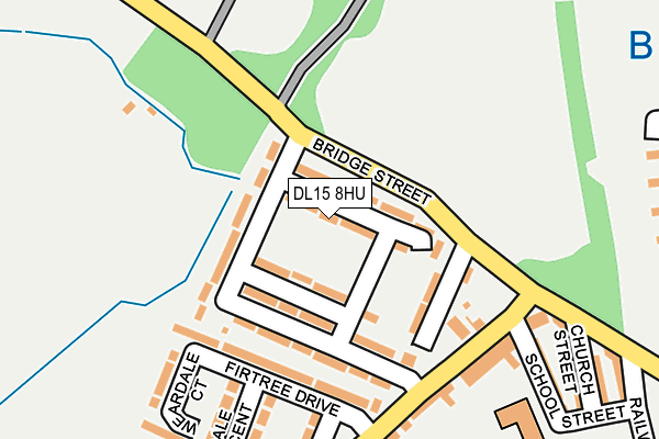 DL15 8HU map - OS OpenMap – Local (Ordnance Survey) DL15 8HU map - OS OpenMap – Local (Ordnance Survey)