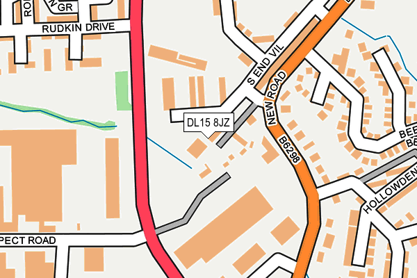 DL15 8JZ map - OS OpenMap – Local (Ordnance Survey) DL15 8JZ map - OS OpenMap – Local (Ordnance Survey)