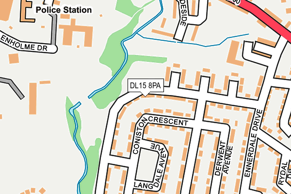 DL15 8PA map - OS OpenMap – Local (Ordnance Survey) DL15 8PA map - OS OpenMap – Local (Ordnance Survey)