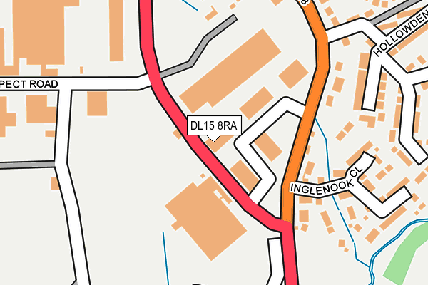 DL15 8RA map - OS OpenMap – Local (Ordnance Survey) DL15 8RA map - OS OpenMap – Local (Ordnance Survey)