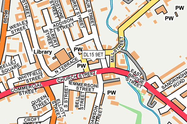 DL15 9ET map - OS OpenMap – Local (Ordnance Survey) DL15 9ET map - OS OpenMap – Local (Ordnance Survey)