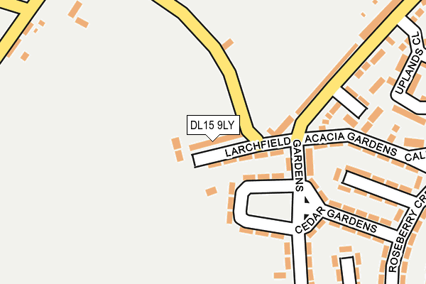 DL15 9LY map - OS OpenMap – Local (Ordnance Survey) DL15 9LY map - OS OpenMap – Local (Ordnance Survey)
