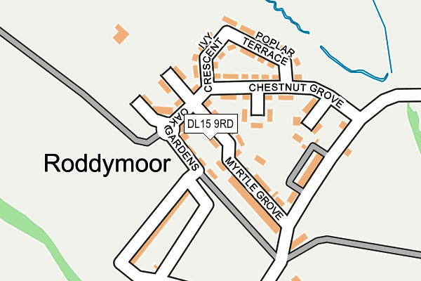 DL15 9RD map - OS OpenMap – Local (Ordnance Survey) DL15 9RD map - OS OpenMap – Local (Ordnance Survey)