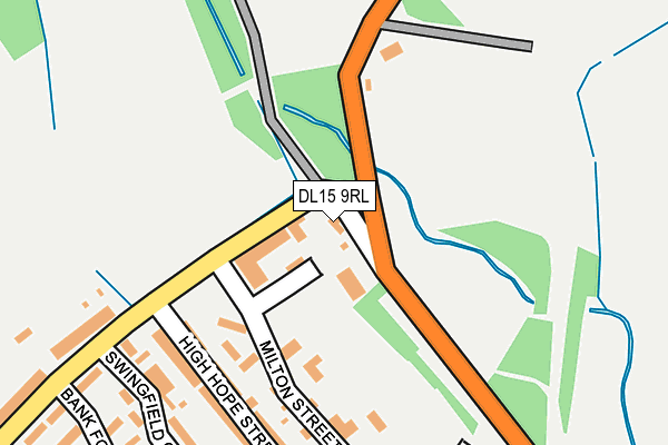DL15 9RL map - OS OpenMap – Local (Ordnance Survey) DL15 9RL map - OS OpenMap – Local (Ordnance Survey)