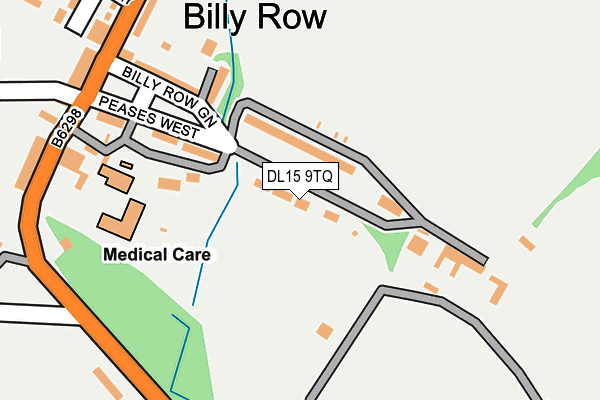DL15 9TQ map - OS OpenMap – Local (Ordnance Survey) DL15 9TQ map - OS OpenMap – Local (Ordnance Survey)