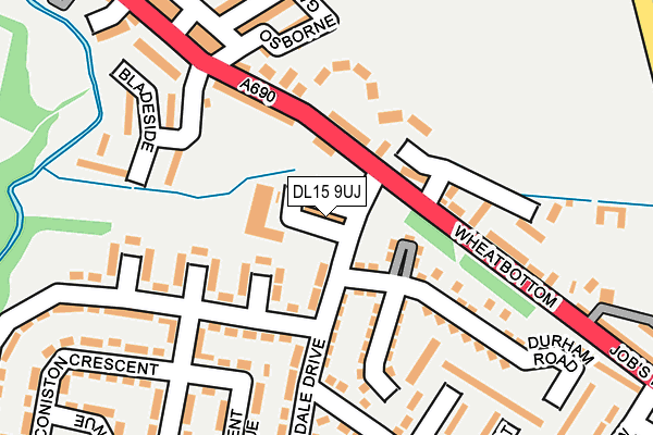 DL15 9UJ map - OS OpenMap – Local (Ordnance Survey) DL15 9UJ map - OS OpenMap – Local (Ordnance Survey)