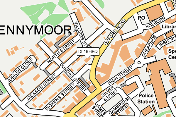 DL16 6BQ map - OS OpenMap – Local (Ordnance Survey) DL16 6BQ map - OS OpenMap – Local (Ordnance Survey)
