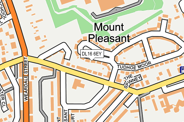 DL16 6EY map - OS OpenMap – Local (Ordnance Survey) DL16 6EY map - OS OpenMap – Local (Ordnance Survey)