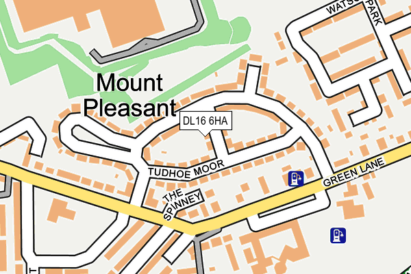 DL16 6HA map - OS OpenMap – Local (Ordnance Survey) DL16 6HA map - OS OpenMap – Local (Ordnance Survey)