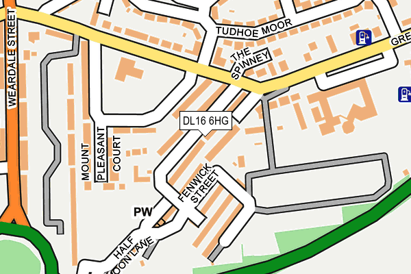 DL16 6HG map - OS OpenMap – Local (Ordnance Survey) DL16 6HG map - OS OpenMap – Local (Ordnance Survey)