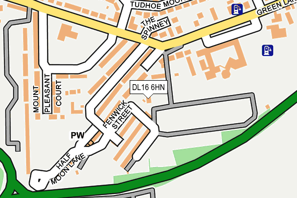 DL16 6HN map - OS OpenMap – Local (Ordnance Survey) DL16 6HN map - OS OpenMap – Local (Ordnance Survey)