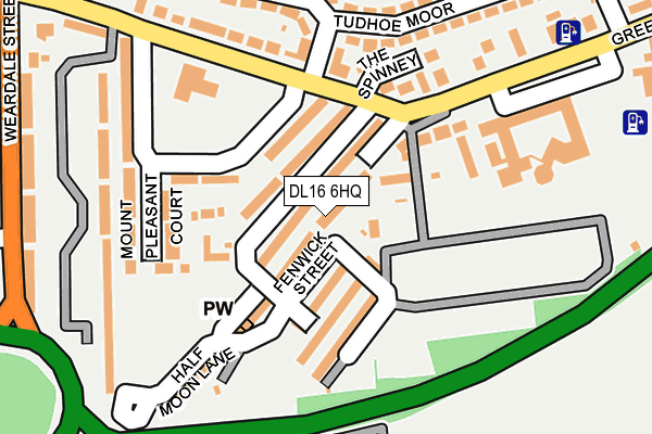 DL16 6HQ map - OS OpenMap – Local (Ordnance Survey) DL16 6HQ map - OS OpenMap – Local (Ordnance Survey)