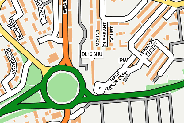 DL16 6HU map - OS OpenMap – Local (Ordnance Survey) DL16 6HU map - OS OpenMap – Local (Ordnance Survey)