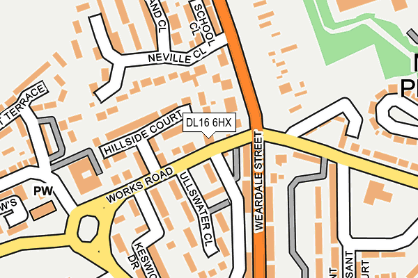 DL16 6HX map - OS OpenMap – Local (Ordnance Survey) DL16 6HX map - OS OpenMap – Local (Ordnance Survey)