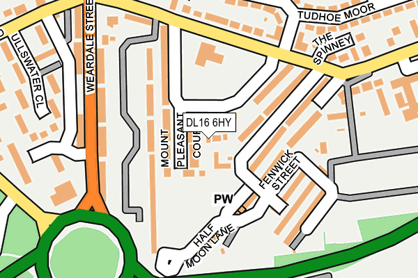 DL16 6HY map - OS OpenMap – Local (Ordnance Survey) DL16 6HY map - OS OpenMap – Local (Ordnance Survey)